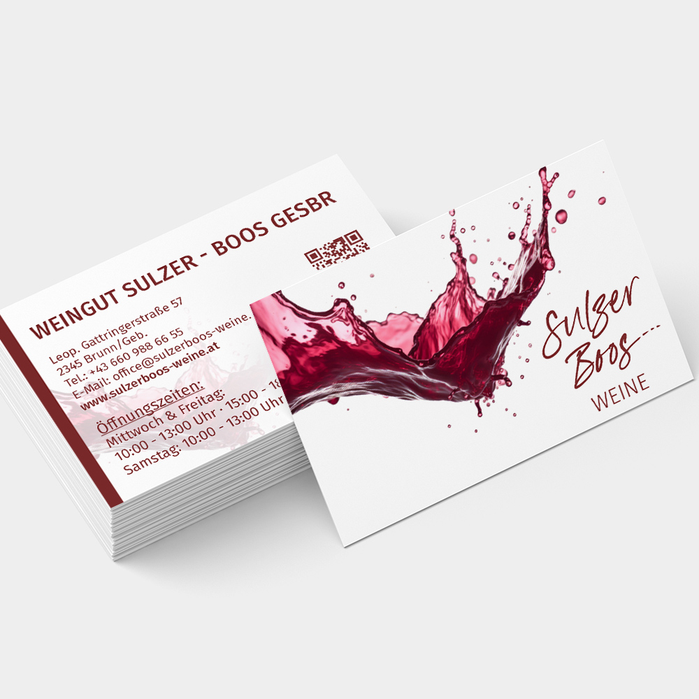 Visitenkarte Sulzer Boos - Design von Heck Medien Design