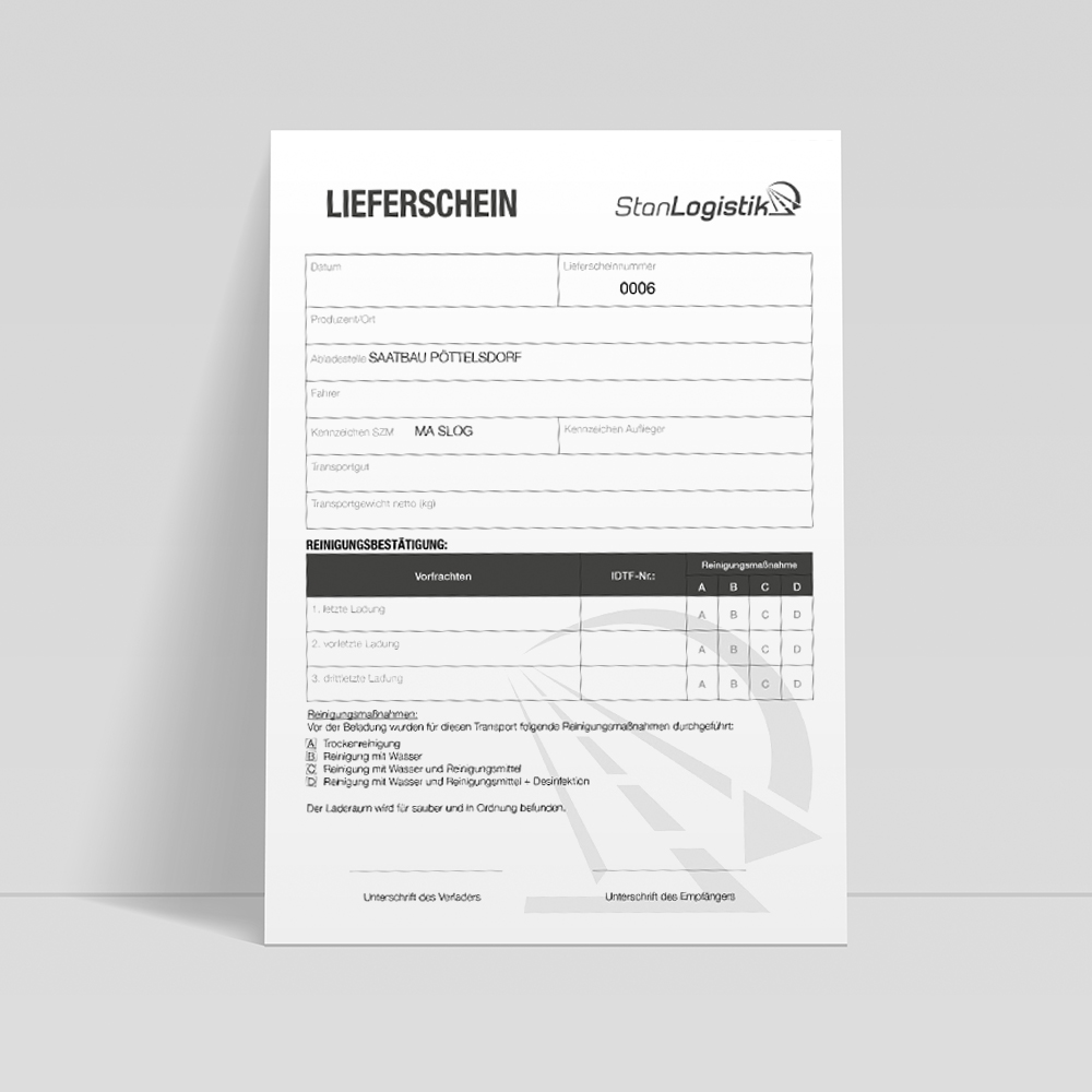 Drucksorte: Lieferschein
