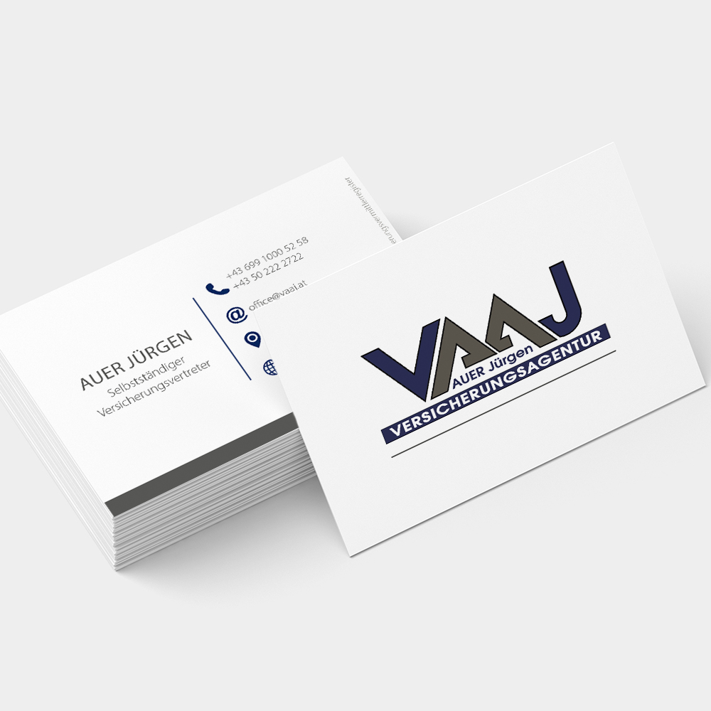 Visitenkarte VAAJ - Design von Heck Medien Design