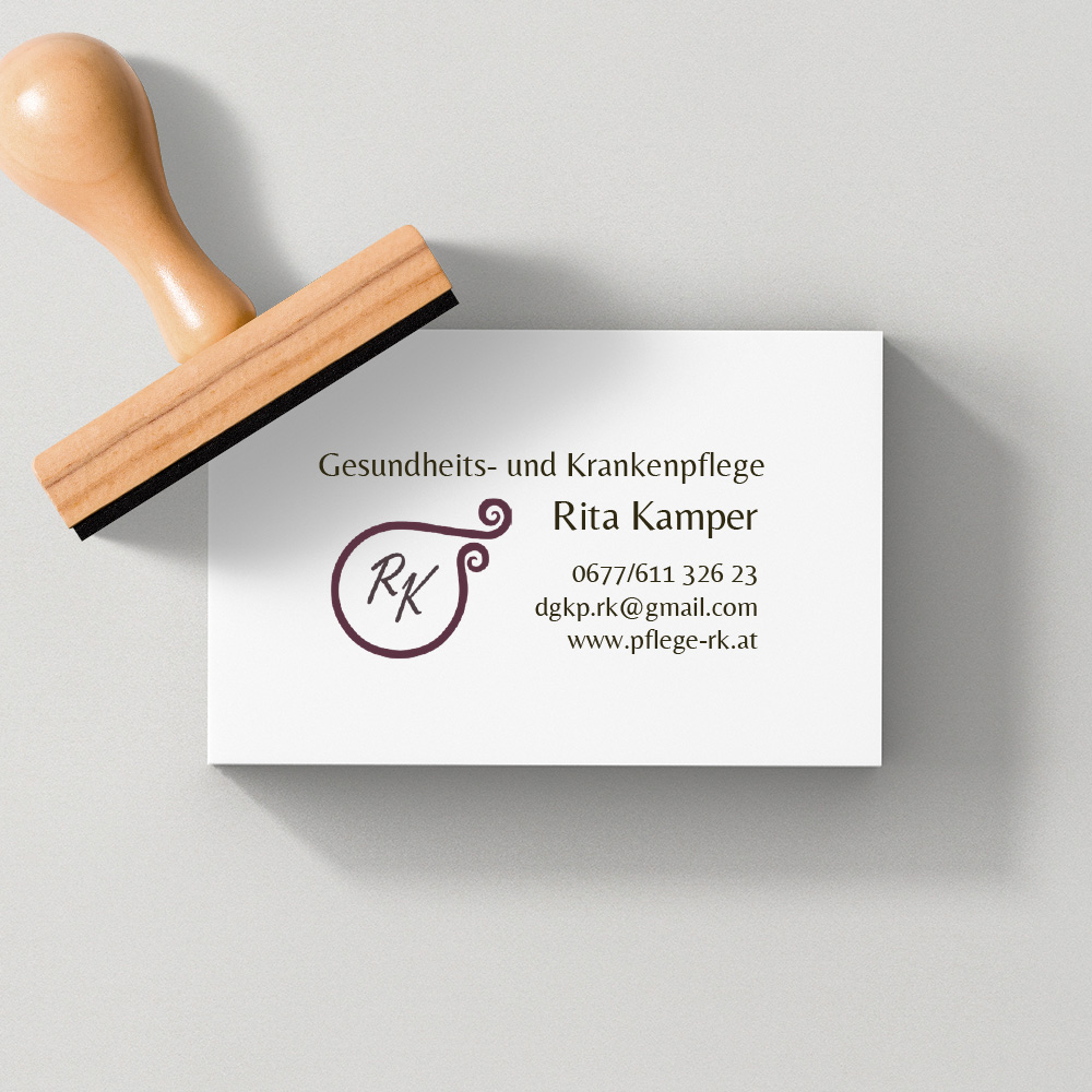 Stempel-Design Gesundheits- und Krankenpflege Rita Kamper