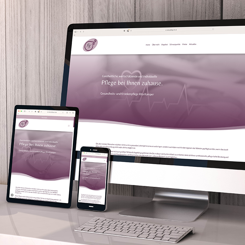 Pflege Rita Kamper Webdesign von Heck Medien Design