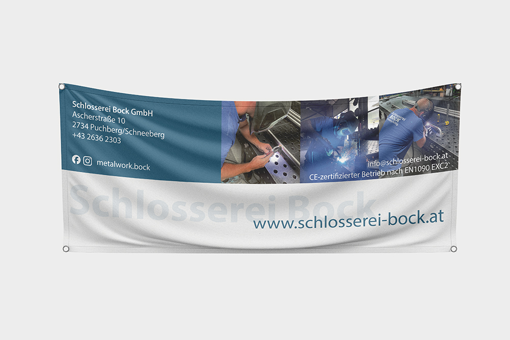 Banner Schlosserei Bock