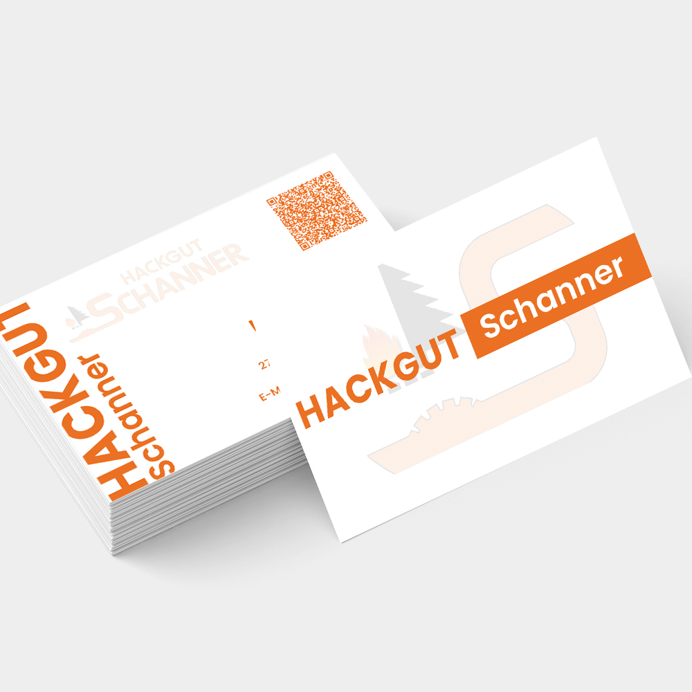 Visitenkarte Hackgut Schanner - Design von Heck Medien Design
