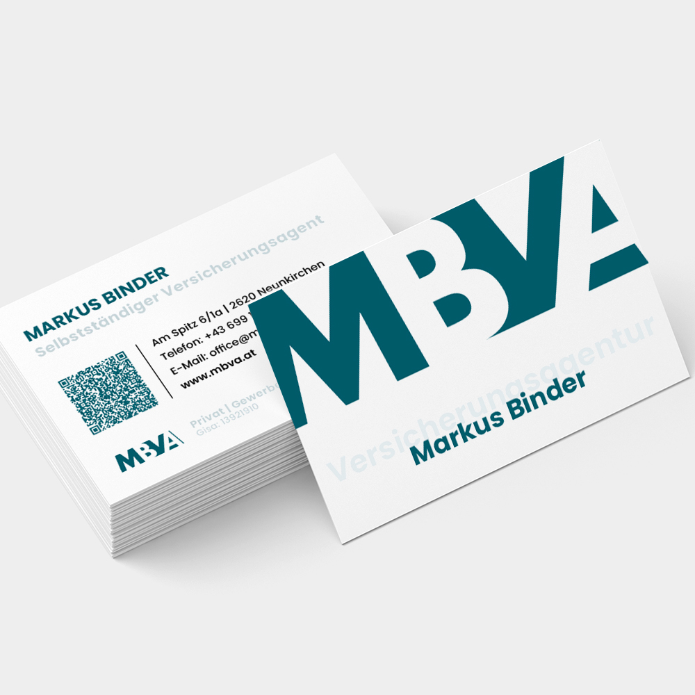 Visitenkarte von Heck Medien Design für MBVA